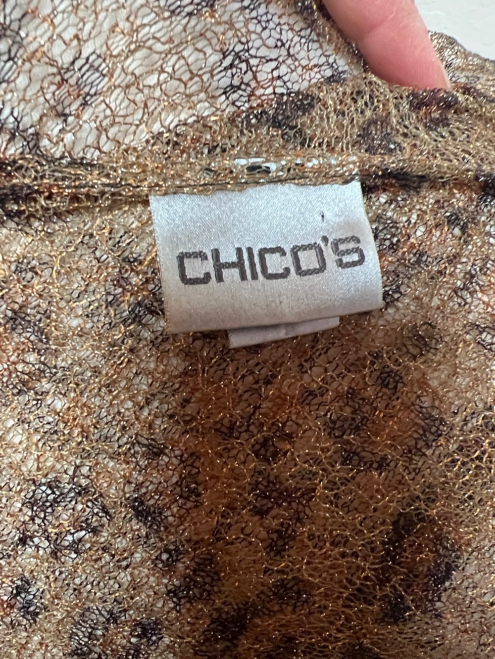 Chico’s leopard print cardigan kimono - Picture 4 of 5